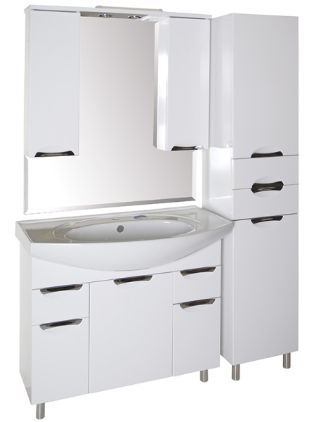 Зеркальный шкаф (94х102)   ASB-Mebel Мессина 100 9616